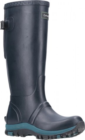 Cotswold Realm Wellies Navy/Teal